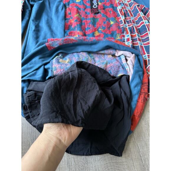 AVENTURES DES TOILES Size 38 art to wear picture abstract print multicolor dress - Picture 6 of 7